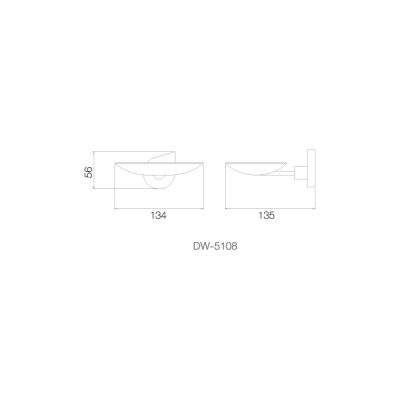 DW-5108 - Đĩa đựng xà phòng - INOX SUS 304