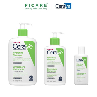 Sữa Rửa Mặt Dịu Nhẹ Cho Da Khô CeraVe Hydrating Cleanser 473ml