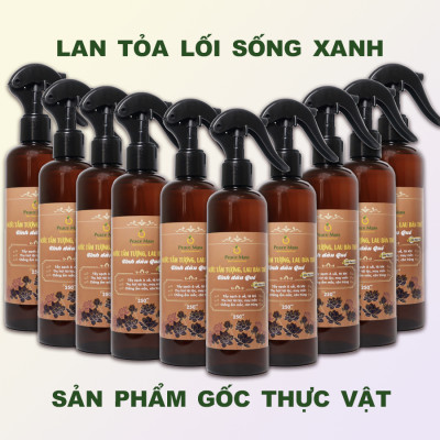 LBT3 Combo 10 nước tắm tượng, lau bàn thờ Tinh dầu Quế 250ml Gốc Thực Vật Peace Mass