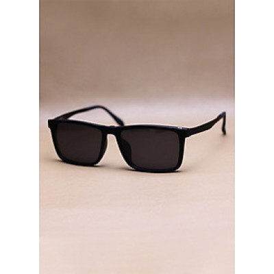 Bộ Kính Cận Râm Clip On 2 Tròng Mắt Vuông 2in1 Cho Nam Nữ