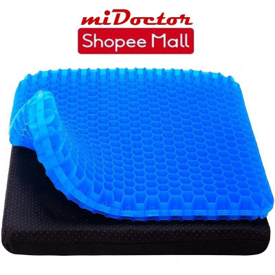 Đệm ngồi Gel 3D tổ ong thoáng khí, Chất liệu Silicon mát lạnh siêu êm - Hàng cao cấp chính hãng miDoctor