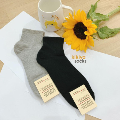 Tất vớ nam cotton cổ ngắn phong cách Hàn Quốc Kikiya cao cấp M-A-044