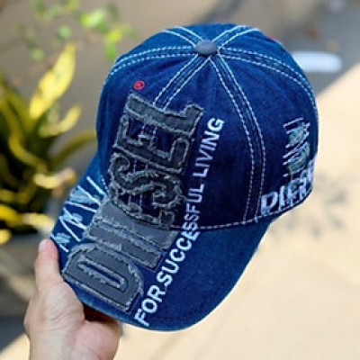 Nón kết, mũ lưỡi trai Diesel vải jeans form chuẩn siêu đẹp (Ảnh thật)
