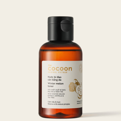 Combo Gel rửa mặt bí đao cocoon 140ml + Toner bí đao cocoon 140ml + Son dưỡng dầu dừa Bến Tre cocoon 5g