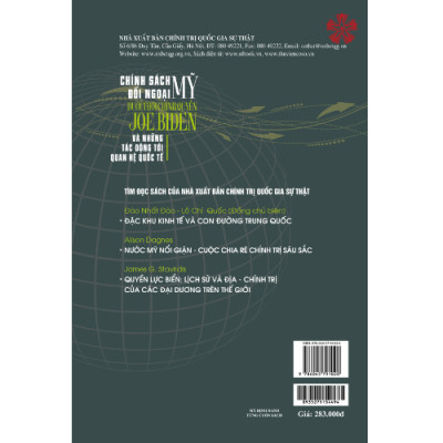 Chính sách đối ngoại Mỹ dưới thời chính quyền Joe Biden và những tác động tới quan hệ quốc tế (bản in 2023)