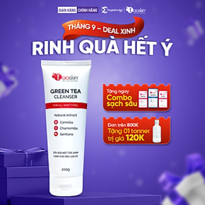 Sữa rửa mặt trà xanh Laaskin làm sạch và cung cấp độ ẩm cho da 200g