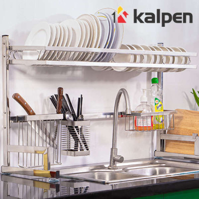 Kệ chén bát Inox 304 trên bồn rửa thông minh Kalpen size 85cm hàng chuẩn Đức