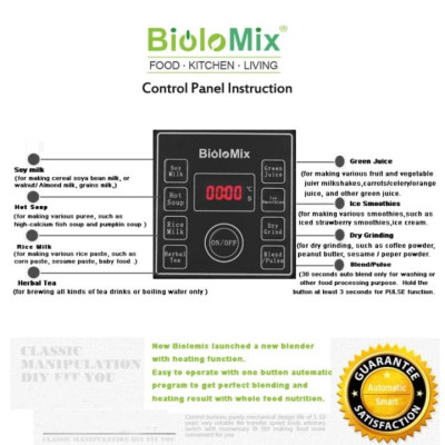 Máy xay và làm sữa hạt đa năng thương hiệu cao cấp Biolomix H5300 - Công suất 1500W - HÀNG NHẬP KHẨU 