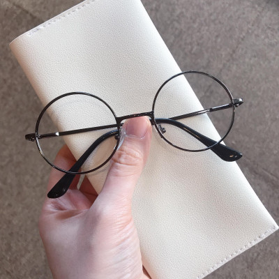 Gọng Kính Nam Nữ Mắt tròn nhỏ Harry Porter Gọng Kim Loại Màu Đen Có Thể Thay Tròng Cận 