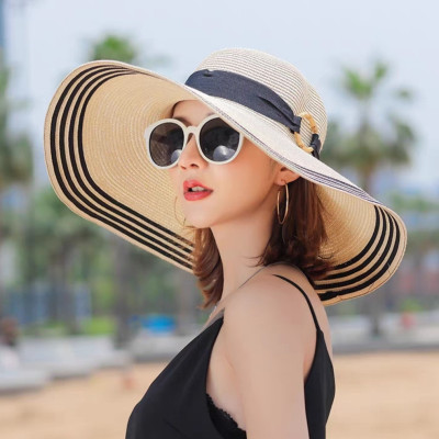 Nón nữ mũ rộng vành đi biển du lịch dã ngoại mẫu mới dona220410211
