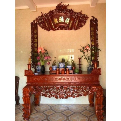 Sập Thờ Mai Điểu Gỗ Gụ
