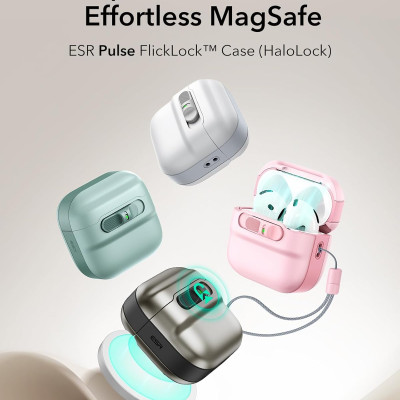 Bao Case ESR Pulse FlickLock Case with HaloLock cho Airpods 4 - Hàng Chính Hãng