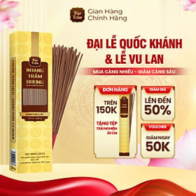 Nhang Trầm Cao Cấp – Hộp Vàng | Bảo Trầm – Nhang Thơm Thanh Tịnh – Sạch – Tự Nhiên
