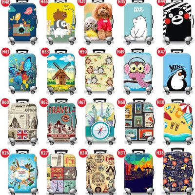 Túi bọc bảo vệ vali -Áo vỏ bọc vali - Gấu Nâu H108