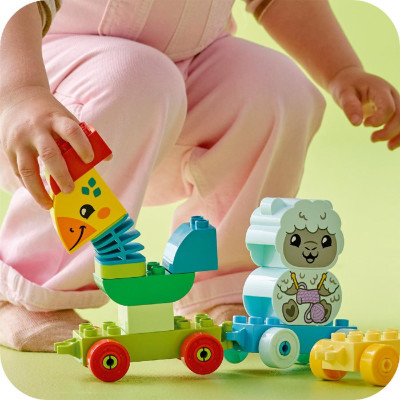 Đồ Chơi Lắp Ráp Tàu Lửa Động Vật LEGO DUPLO 10412 (19 chi tiết)