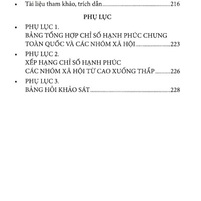 Hạnh Phúc Của Người Việt Nam Khái Niệm, Cách Tiếp Cận & Chỉ Số Đánh Giá