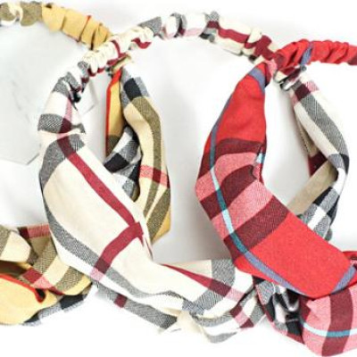 Combo 3 băng đô nữ TB38 kẻ karo và kẻ sọc giao mầu ngẫu nghiên