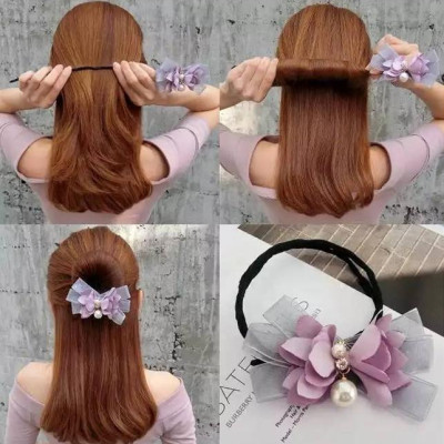 Dây tạo kiểu tóc búi dễ dàng hình nơ dễ thương (Giao màu ngẫu nhiên) M5