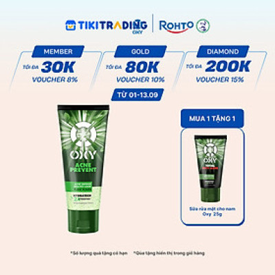 Gel Rửa Mặt Oxy Acne Prevent 100g