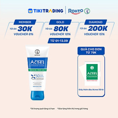 Sữa rửa mặt dưỡng trắng dạng kem Acnes Whitening+ Cleanser 100g