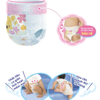 Tã quần Moony size L 44 + 6 (50 miếng)