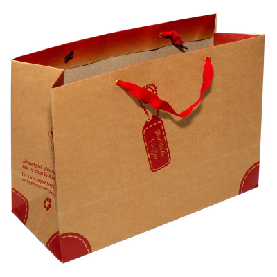 TÚI KRAFT NGANG ĐẠI KNKN015 - 36 X 25 X15 CM - NGẪU NHIÊN