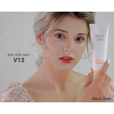 Sữa Rửa Mặt Trấng Da V12 Stella