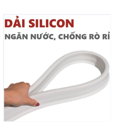 Dải chặn nước nhà tắm - Thanh Silicon chống thấm nước dùng cho nhà vệ sinh, chỗ rửa tay, phòng giặt 