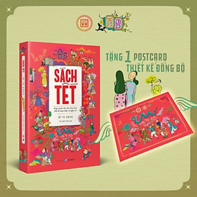 Sách Tết Ất Tỵ 2025 ( Bản thường bìa mềm) - Hợp Tuyển Văn Thơ Nhạc Hoạ Chủ Đề Mùa Xuân Và Ngày Tết - Tặng Kèm Postcard