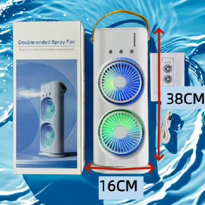 Quạt phun sương 2 tầng đèn LED đổi màu điều khiển từ xa