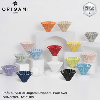 Phễu sứ V60 01 Origami Dripper S Pour over
