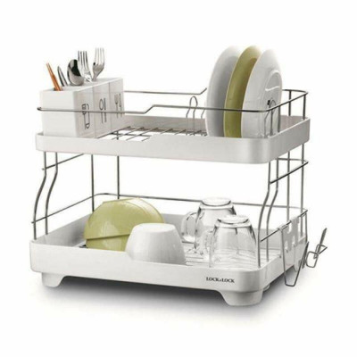Kệ Úp Chén Bát (Chén Dĩa) 2 Tầng Bằng INox Cao Cấp LDR2001 (cam kết hàng chính hãng)