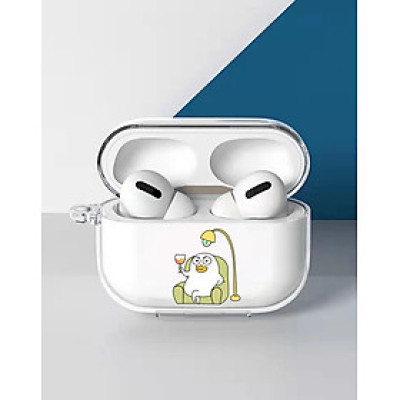 Case Ốp Vỏ Vệ Vịt Boss dành cho Airpods Pro/ Airpods 3 kèm móc treo- Hàng chính hãng
