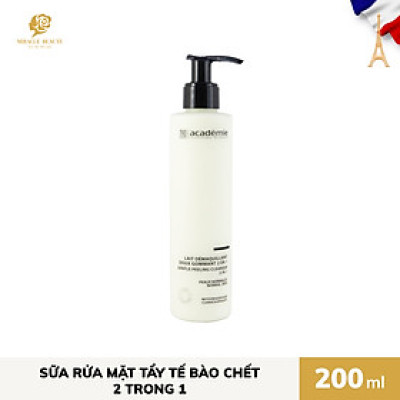 Sữa rửa mặt 2 trong 1 - LAIT DEMAQUILLANT DOUX GOMMANT 2 EN 1  - Academie Scientifique de Beaute
