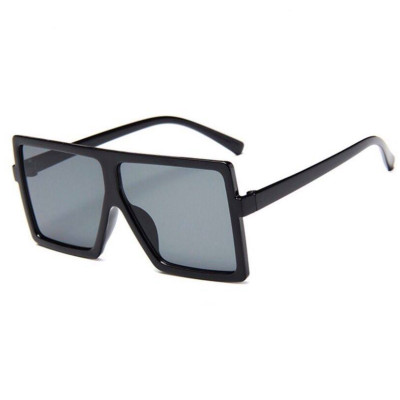 Kính xinh, Kính râm, Kính mát Mắt vuông nhựa đen Bản to oversize