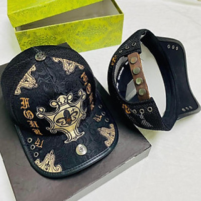 Nón kết, mũ lưỡi trai Ông Địa Four vải kaki phối lưới form chuẩn thời trang đường phố