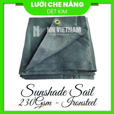 ⌈2M x 3M⌋ Lưới che nắng 80% màu xám - 230gsm HÀNG CAO CẤP Che nắng ban công, sân vườn