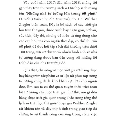 Những Nhà Tư Tưởng Lớn - Kafka Trong 60 Phút - Vanlangbooks