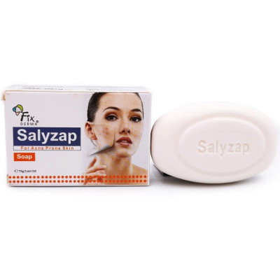 Xà Phòng Fixderma Giảm Mụn Mờ Thâm Mám Salyzap Soap  30g 