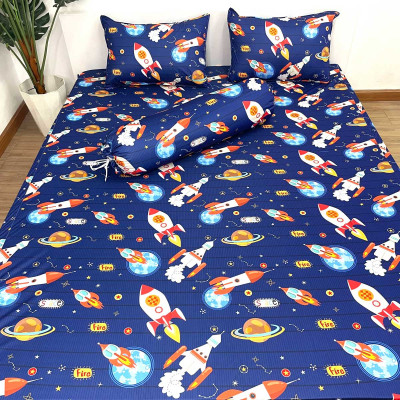 Ga chống thấm bo chun xung quanh + 4 góc chun cố định LoveMama phi hành gia