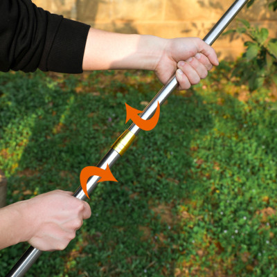 Dụng Cụ Hái Trái Cây Trên Cao Kèm Túi Vải KUNBE Chuẩn Size 16 Cm, Vợt Hái Quả Bằng Kim Loại Siêu Chắc - Hàng Loại 1