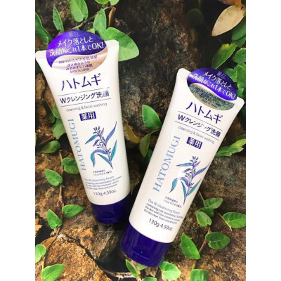 Sữa Rửa Mặt Tẩy Trang & Làm Sáng Da Hatomugi Hạt Ý Dĩ Nhật Bản (130g)