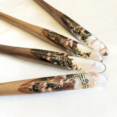 TRÂM CÀI TÓC GỖ - RESIN & BABYGROOM
