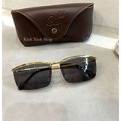 Kính râm nam Amor nửa viền cao cấp gọng mạ vàng 14K + Tặng kèm Fullbox phụ kiện