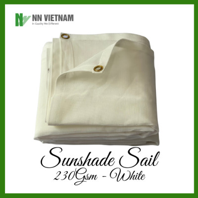 LƯỚI CHE NẮNG 80% - MÀU TRẮNG - SIZE 2M X 2M