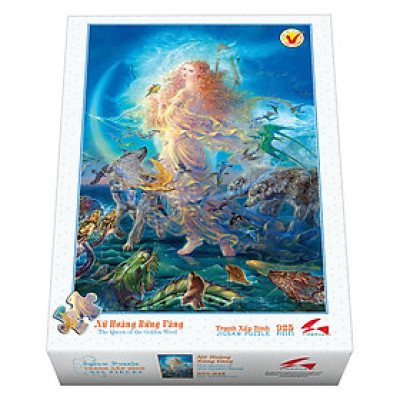 Tranh xếp Hình Tia Sáng  Nữ Hoàng Rừng Vàng Tia Sáng (925 Mảnh Ghép)