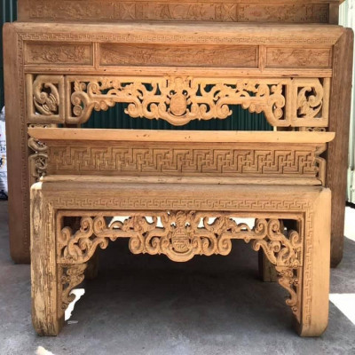 Án Gian Thờ Chân 12 Gỗ Gụ