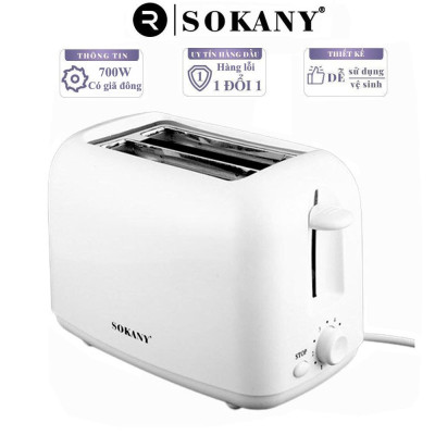 Máy nướng bánh mì sandwich SOKANY 6 nấc nảy tự động làm bữa sáng tiện lợi - HÀNG CHÍNH HÃNG - DELIYA