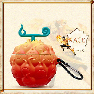 Bao Case OP Cho Airpods 1&2 / Airpods Pro / Airpods 3 Trái Ác Quỷ Ace Mera Mera Nomi - Hàng Chính Hãng