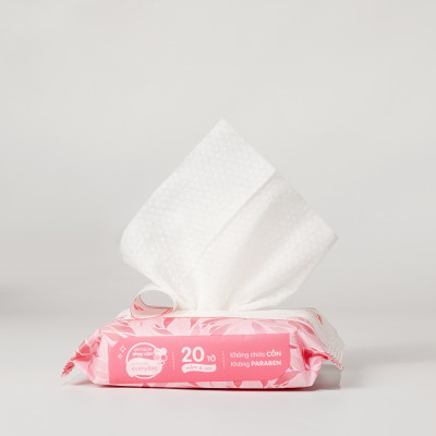 Khăn ướt cho bé Ecobi Hương dịu nhẹ không cồn không paraben an toàn cho trẻ sơ sinh